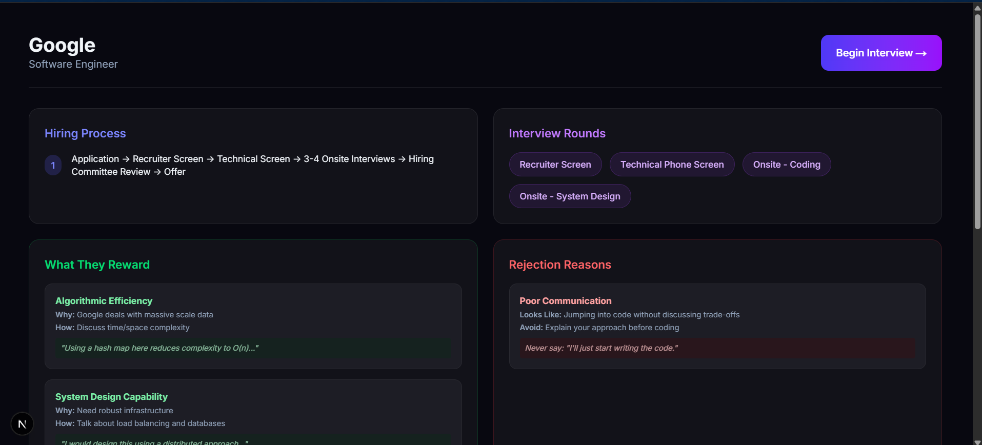 InterviewLens screenshot 2
