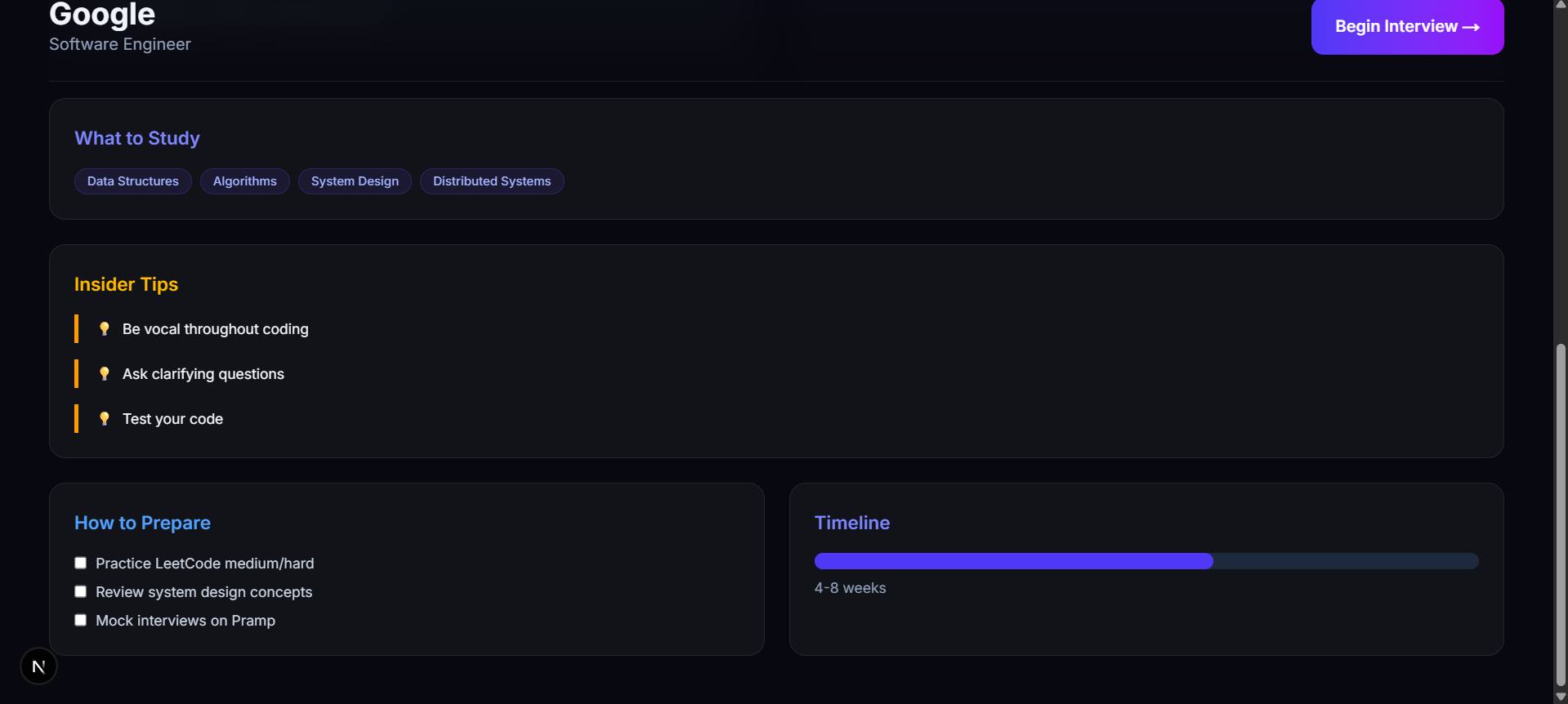 InterviewLens screenshot 3