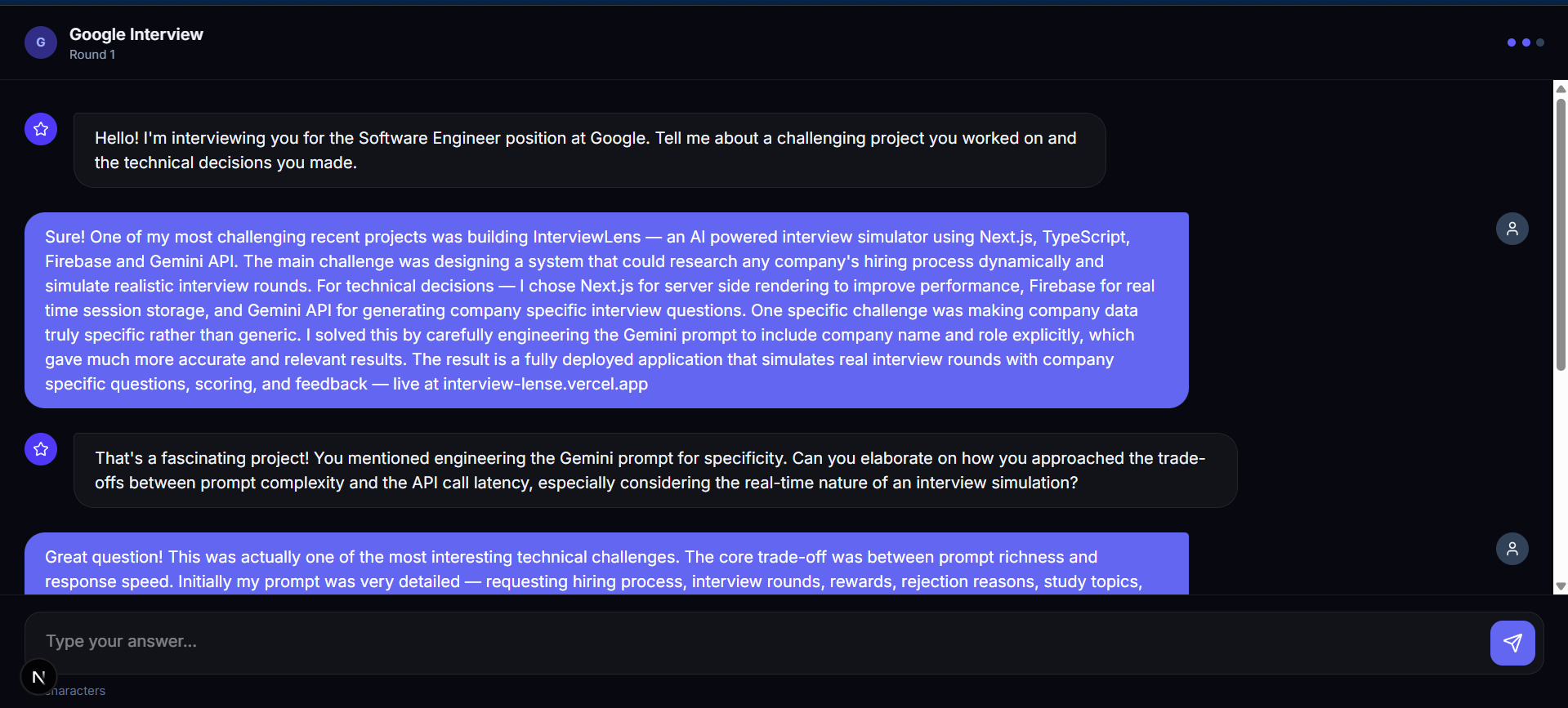 InterviewLens screenshot 4