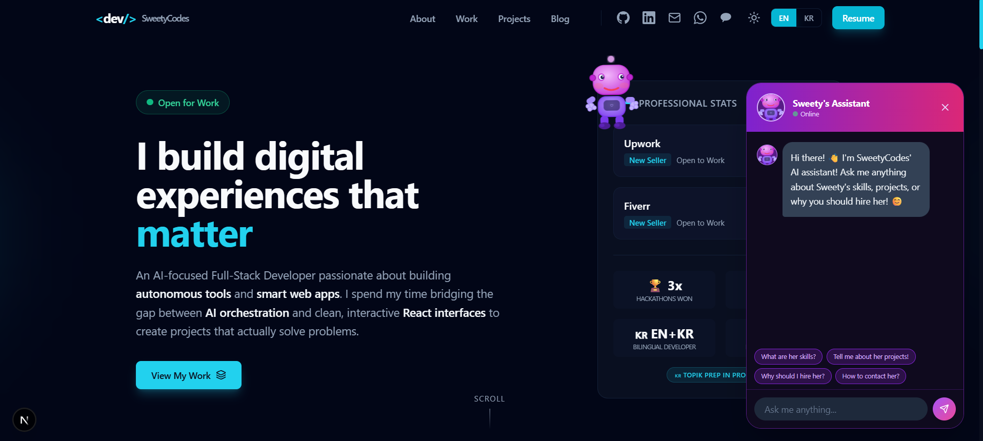 Personal Portfolio Website screenshot 3