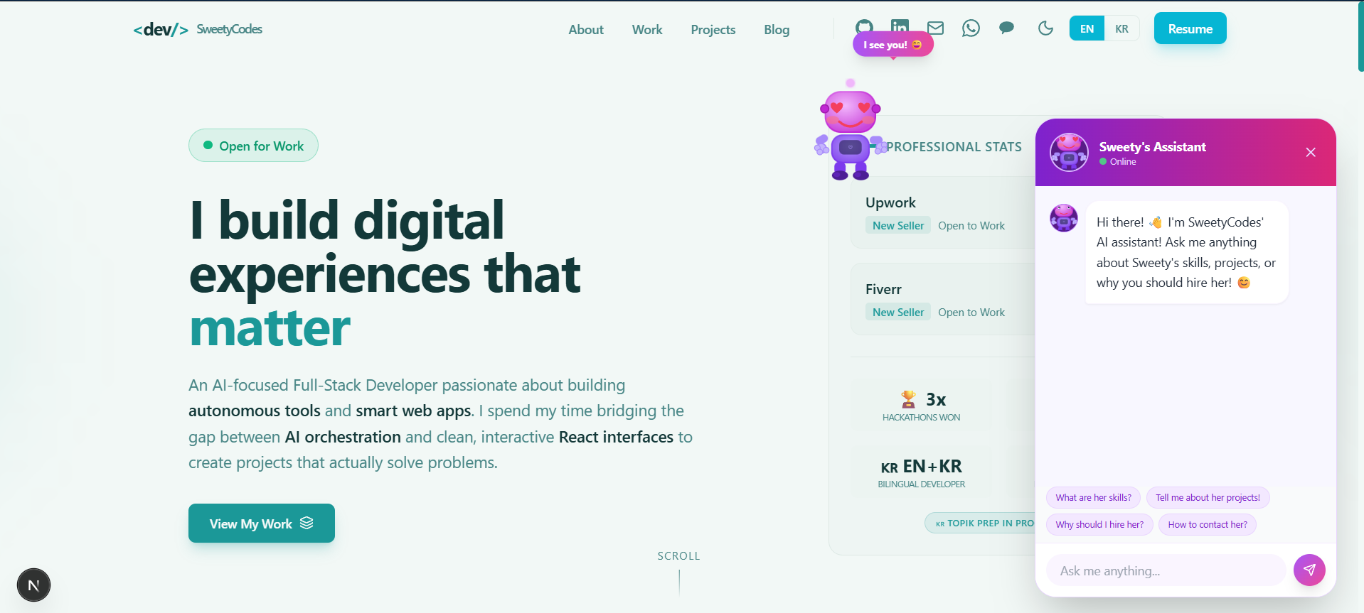 Personal Portfolio Website screenshot 4