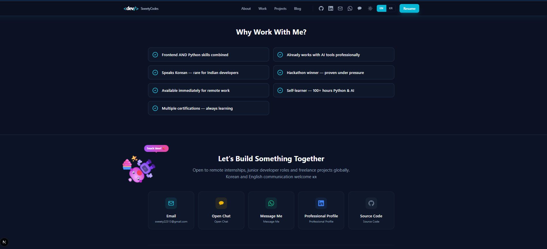 Personal Portfolio Website screenshot 6