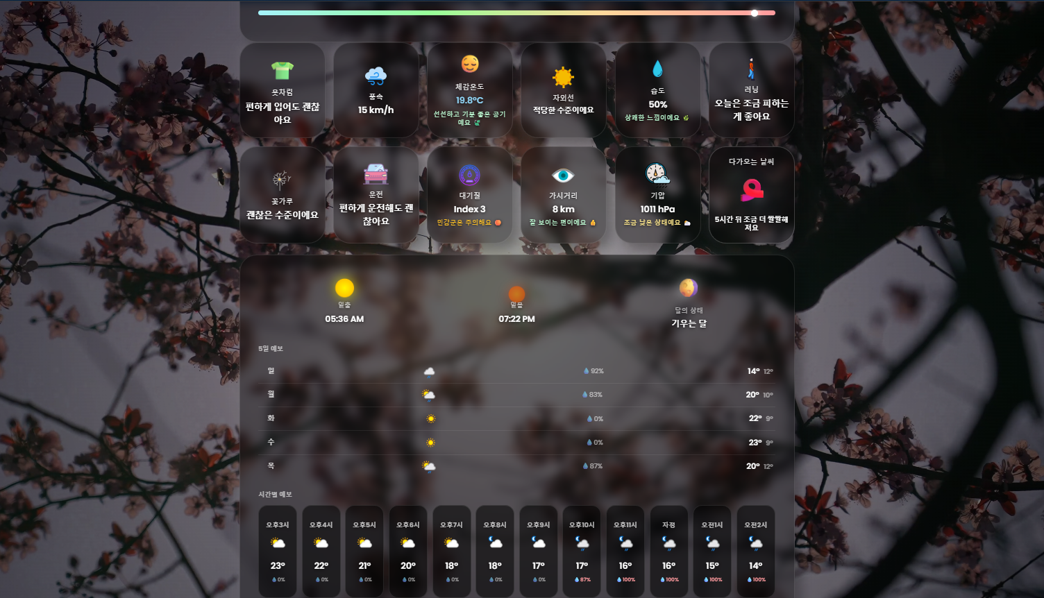 Vibe Weather (EN/KO) screenshot 1