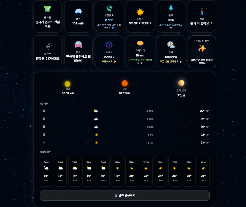 Vibe Weather (EN/KO) screenshot 3